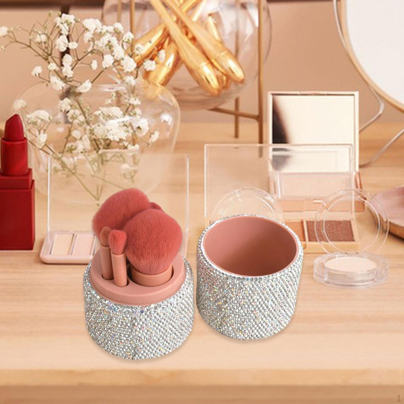 

5Pcs Mini Travel Makeup Brush Set with Case,Foundation Powder Eye Women Gift Trip