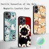 Милый Животный модный узор Дизайн Чехол для Телефона Для iPhone 16 15 14 13 12 11 Plus Pro Max Высококачественный Роскошный Magsafe Овчина