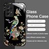 Stylish Dragon Leopard Marble Texture Tempered Glass Phone Case for Samsung Galaxy A56 A55 A54 A53 A52 A36 A14 A15 A16 A32 Cover