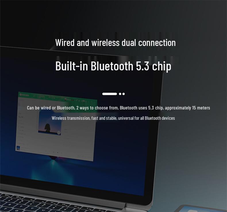 Compact Dual-Speaker Desktop & Laptop Wired Bluetooth Speakers with Subwoofer