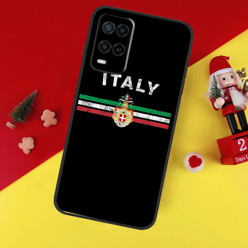 Italy Flag Case For Oppo A38 A18 A58 A78 A98 A74 A94 A54 A80 A60 A40 A96 A76 A16 A15 A17 A57 A5 A6 Pro