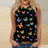 New Color Butterfly Tank Tops 3D Print Women O-Neck Casual Vest Off Shoulder Y2k Elegant Sleeveless Top Camisole Woman Clothing