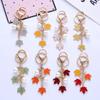 Artistic Maple Leaf Pendant Keychain for Girlfriend - Birthday & Festival Gift
