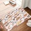 Cartoon Guinea Pig Door Mat Rug Non-Slip Washable Carpet for Entryway Kitchen Laundry Room Pet-Friendly Floor Mats Home Rugs