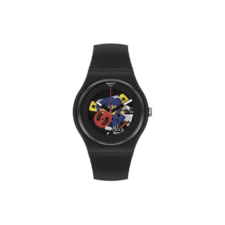 SWATCH Unisex 41mm Black Watch SO29B107 SO29B107 Black