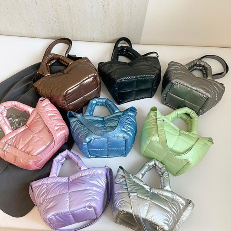 Simple Lightweight Cotton Jaet Handbag Women's Oulder Crossbody Bag for Work Outing Single Strap Diagonal Bag