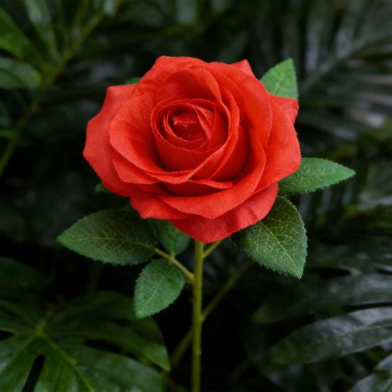 Sztuczny kwiat róży, realistyczny sztuczny jedwabny kwiat, gałązka, biuro domowe, weselne przyjęcie, centralny element stołu, wazon DIY, dekoracja ze sztucznego kwiatu