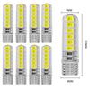10pcs Universal Car Interior Dome Lighting Lamp Car License Plate Light Bulb Car T10 2835 Reading Light Auto Light Accessories