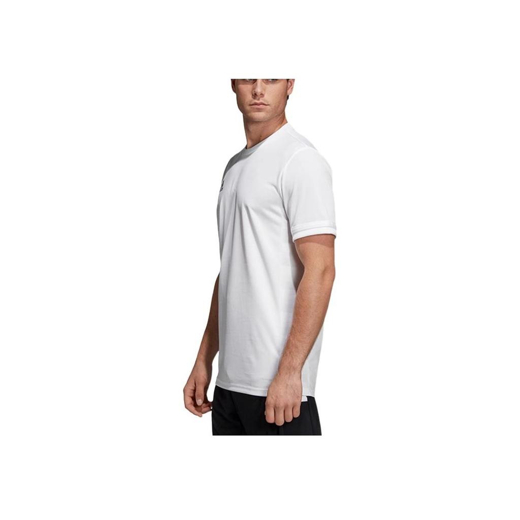 Adidas Casual Quick-Dry Sports Crew Neck Short Sleeve T-Shirt Men Tops White DW6896