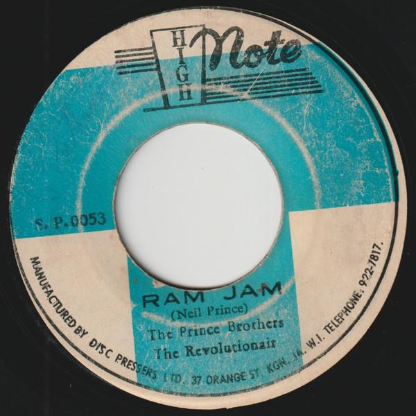 

7inch Record PRINCE BROTHERS & REVOLUTIONARIES - Ram Jam SP0053 High Note 1977 Jamaica Reggae, Ska & Dub Used