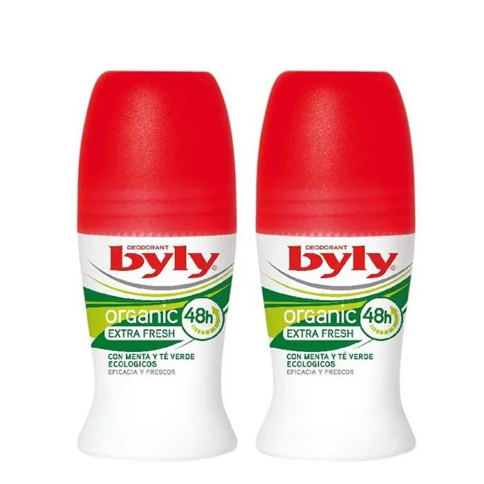 

Byly Organic Extra Fresh шариковый дезодорант 2x50 мл