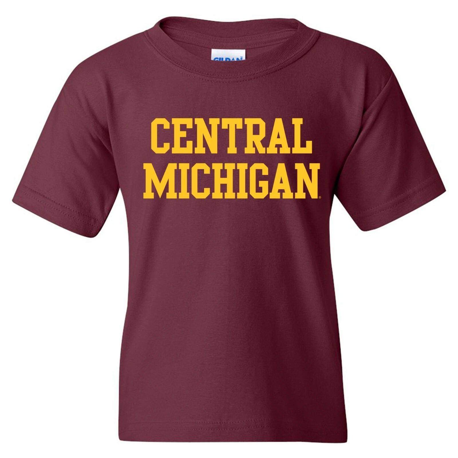 Central Michigan University Basic Block Licensed Unisex Youth T-Shirt S
