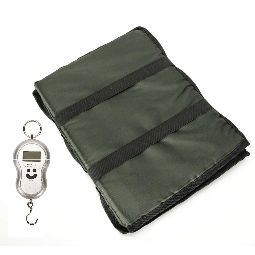 Odháčkovací podložka skládací zelená/černá rybářské náčiní vybavení nástroj