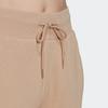 Adidas Originals Solid Color Logo Embroidered Drawstring Cuffed Sweatpants Women Bottoms Light-Brown HJ7856