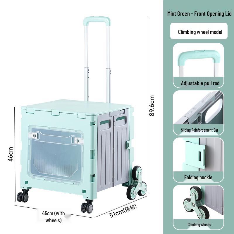 Portable Foldable Camping Trailer & Shopping Cart