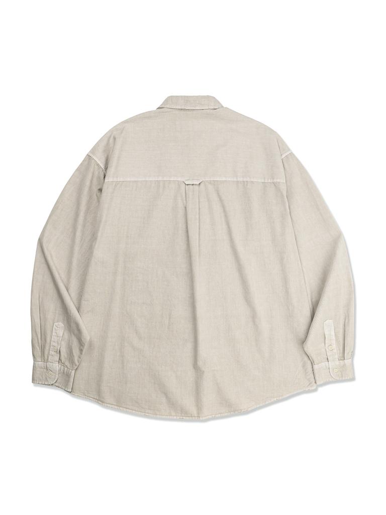 PSSHOPPER Pigment High Density Damaged Shirt [Cream]