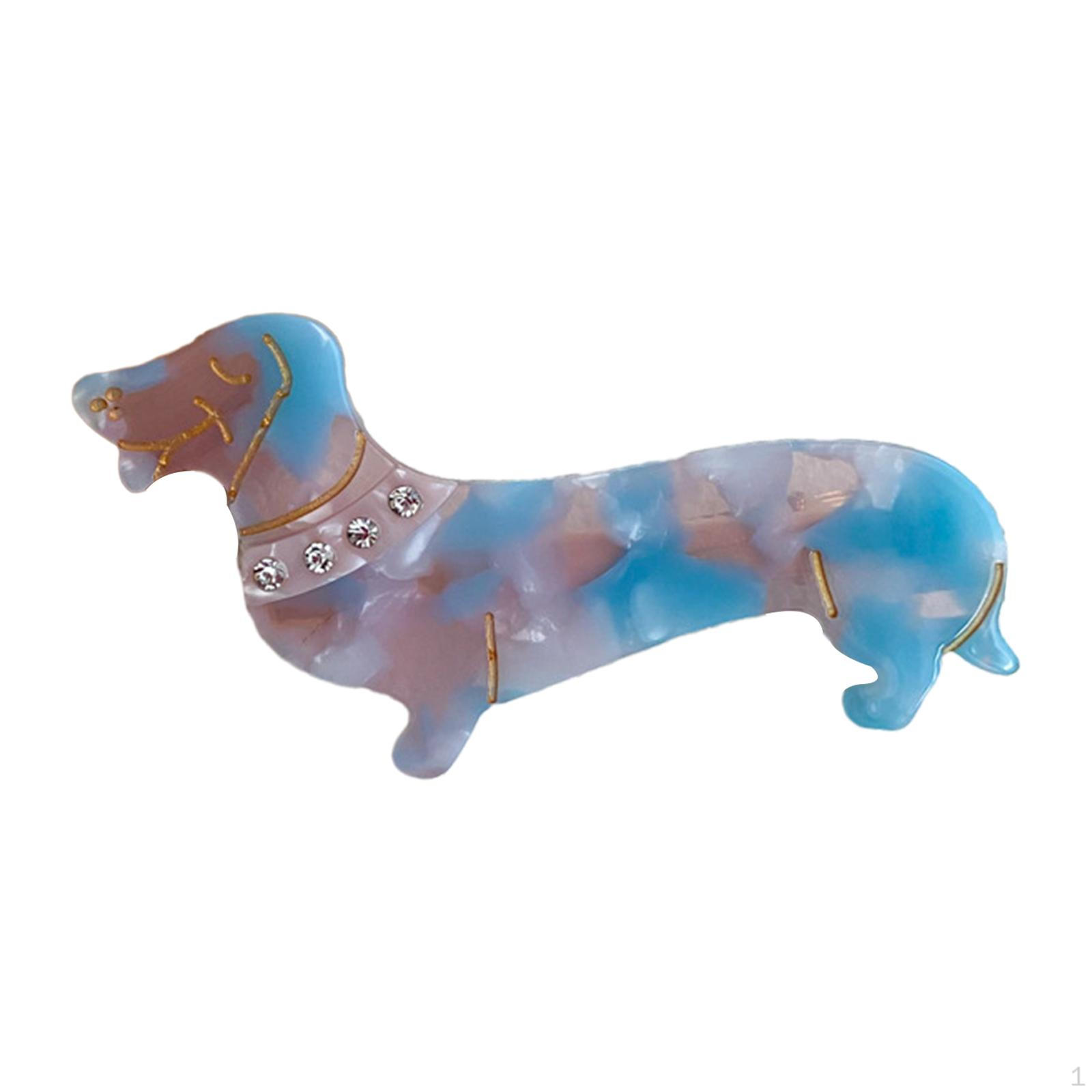 

Заколки для волос для собак, заколки для таксы, милые заколки в виде утконоса для кудрявых волос синий