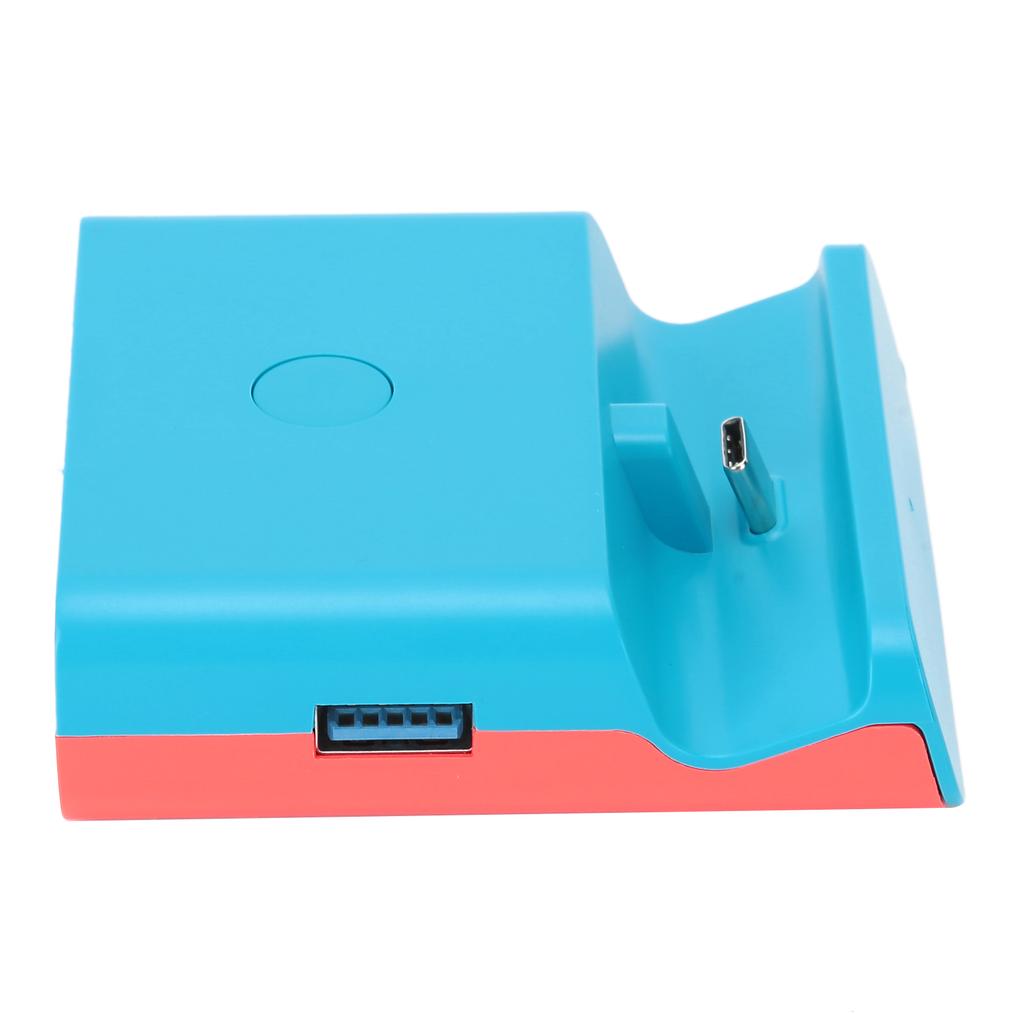 HDMI Video Converter Adapter for Switch Lite Game Machine Portable Mini Charging Dock StandBlue Red