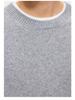 Men's Cashmere Blend Round Neck Faux Two-Piece Knit Sweater, 2025 Autumn/Winter Edition, Warm Solid Color Base Layer