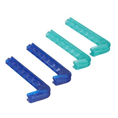 Ice Skate Guard Double Color Hard Plastic Cuttable Ice Skate Blade Cover for Skate