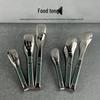 304 Stainless Steel Green Handle Food Tongs