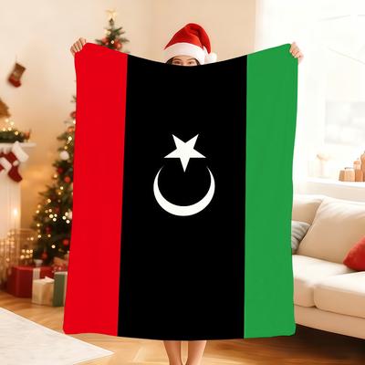 Libya Lby Ly Flag Blanket For Soft Throw Blanket for Picnic Bed Sofa Home Bedroom Cozy Warm Comfortable
