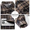 CHOCOOLATEit Men's Loose Fit Plaid Casual Shirt