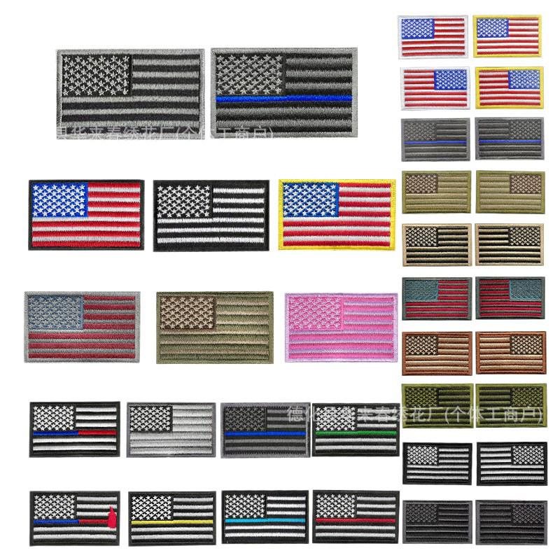 In-Stock USA Flag Embroidery Patch - Stars & Stripes Tactical Arm Badge