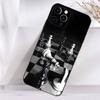 Board Pieces Chess  Case For iPhone 16,15,17,14,13,12,11 Plus,Pro Max,XS,X,XR,SE,Mini,8,7 Soft Silicone Black Cover