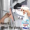 Powerful Glass Cleaner for Home & Bathroom Windows with Stain and Scale Remover Tool