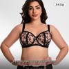 European & American Plus Size Anti-Sagging Mesh Lingerie Bra for Large Busts
