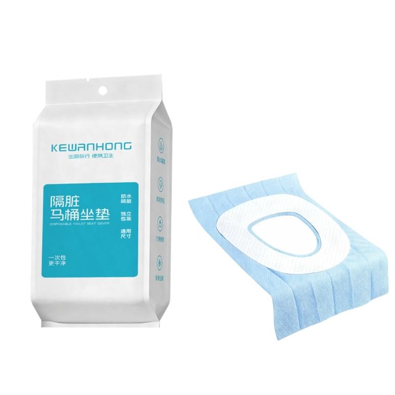 5PCS Premium Disposable Toilet Seat Covers Absorbent Cotton Layer Works On Most Toilets Great For Traveling