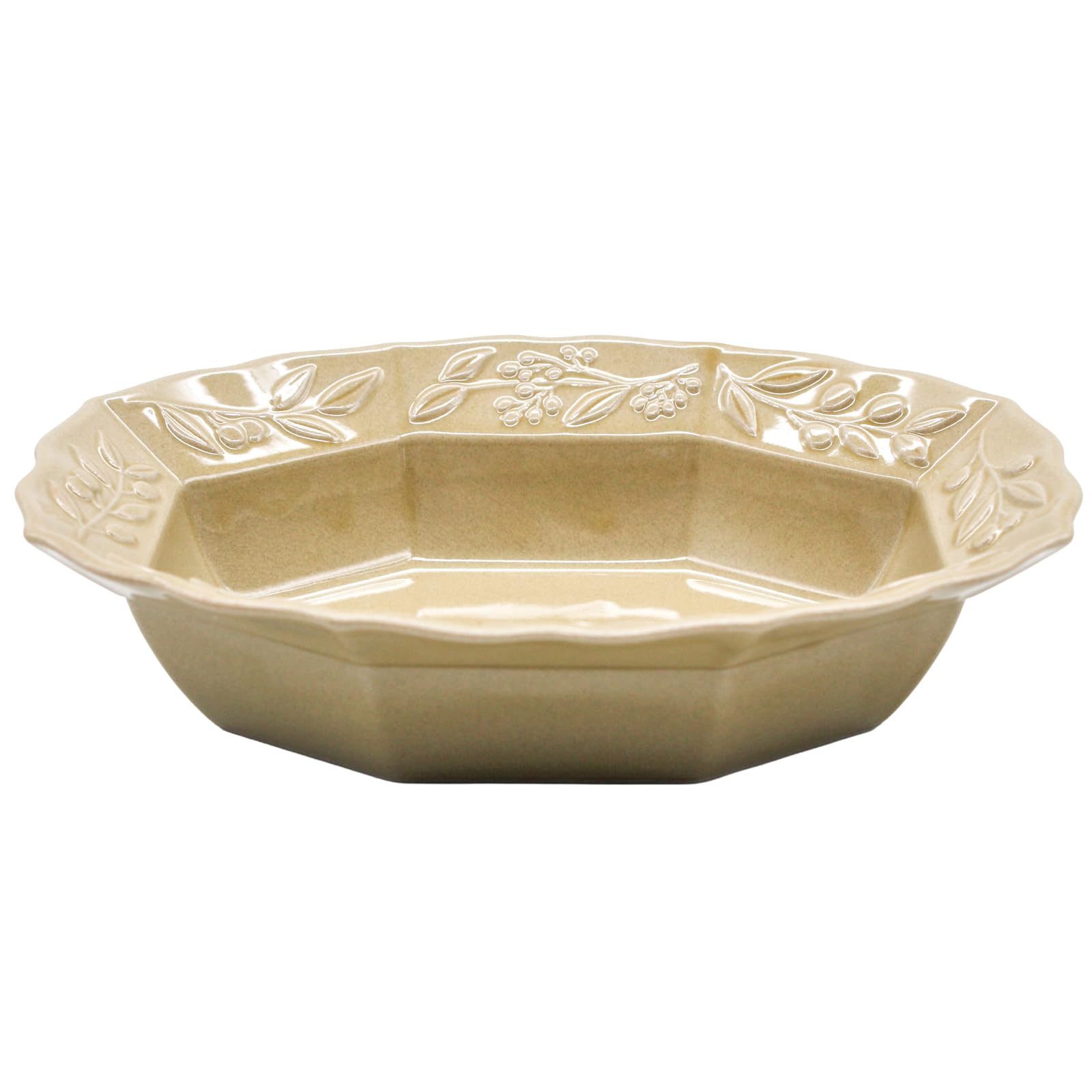

Aito Seisakusho Curry 19 x Seto Dishwasher and Microwave Relief Made in Product Number 111193 Olive Plate/Salad Bowl, Approx. 14cm, Ware, Safe,