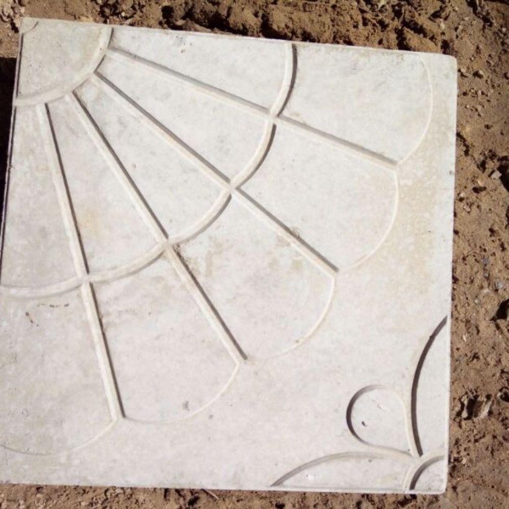 1Pcs Fan-shaped Magnolia Shape Paving Brick Mould Plastic 25x5cm Concrete Path Maker Mold Reusable DIY Walk Maker