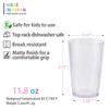 Claritte In 350ml Tumbler Glass Cup Set of 6 Material Processing Dishwasher Safe Made of Plastic Gift Present Gift [Made Japan] - - Break-resistant -