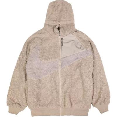 Nike Chaqueta con Capucha Forrada de Polar Color Block Chaquetas para Niños Caqui FD4953-107