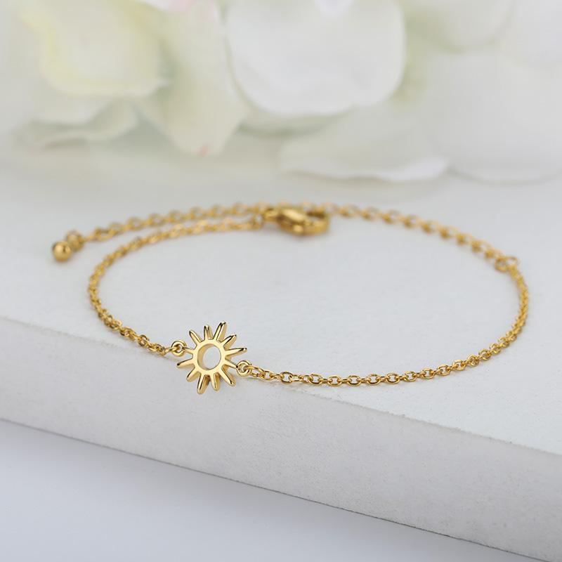 Beads Anklets for Women Gold Color Stainless Steel Chain Ankle Bracelet Trendy Summer Beach Jewelry Accessories Gifts