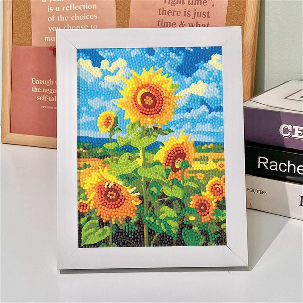 DIY Tulip Flower Diamond Painting Without Frame Decoration Diamond Flowers Sunflower Children Diamond Embroidery Gift