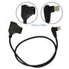 Durable and Reliable DTAP To Type-C Power Cable Cord V-mount Battery Focus Following Power Supply Wire Line Black 50cm