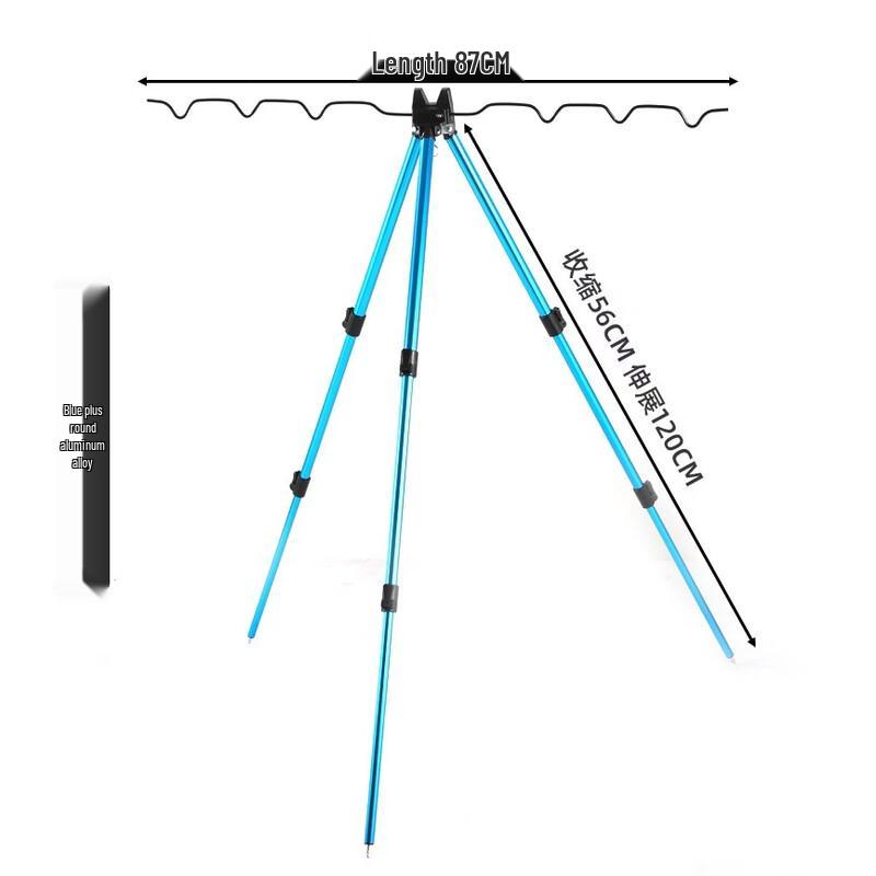 Telescopic Fishing Rod Holder with Ground Spike