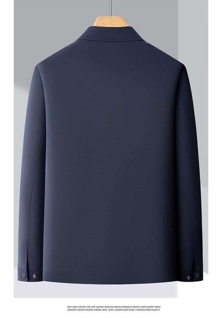 Men's High-End Business Casual Lapel Jacket - Spring/Autumn Lightweight Versatile Coat