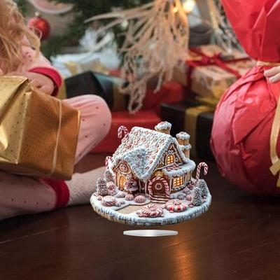 Ozdoba Domki Świąteczne Figurka Stołowa Prezent Nowoczesna Urocza Kreatywna Dekoracja