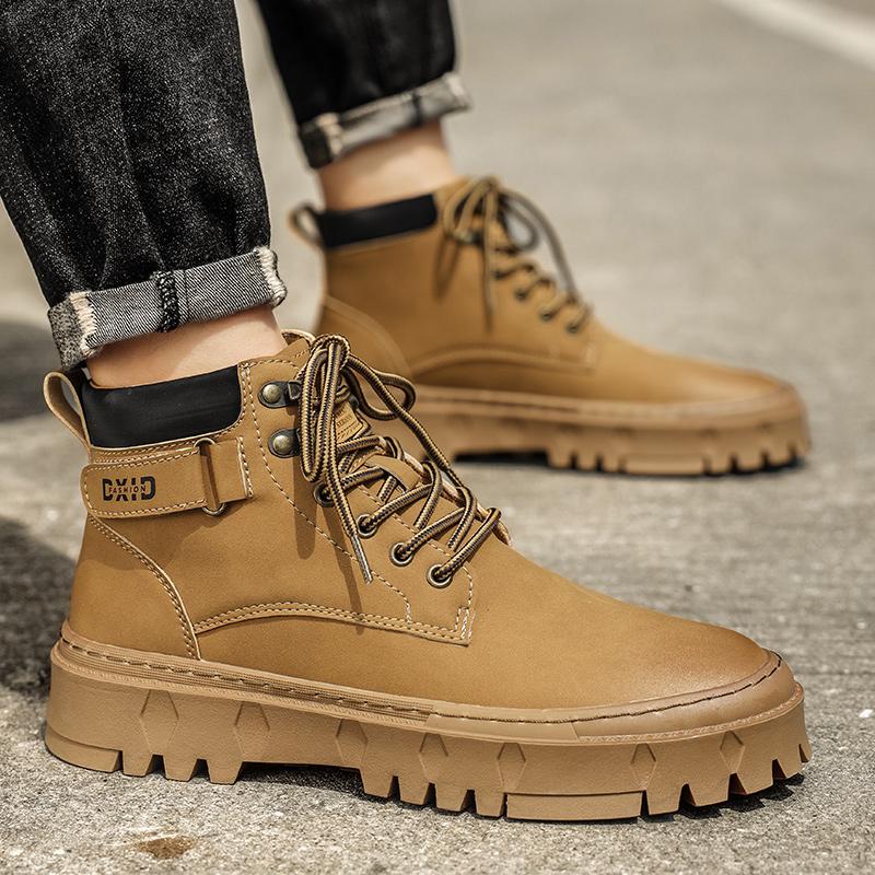 FashionMens Winter Boots Lace Up Fashion Chelsea Boots for Men Shoes Ouotdoor Fashion Men Boots Zapatos Hombre