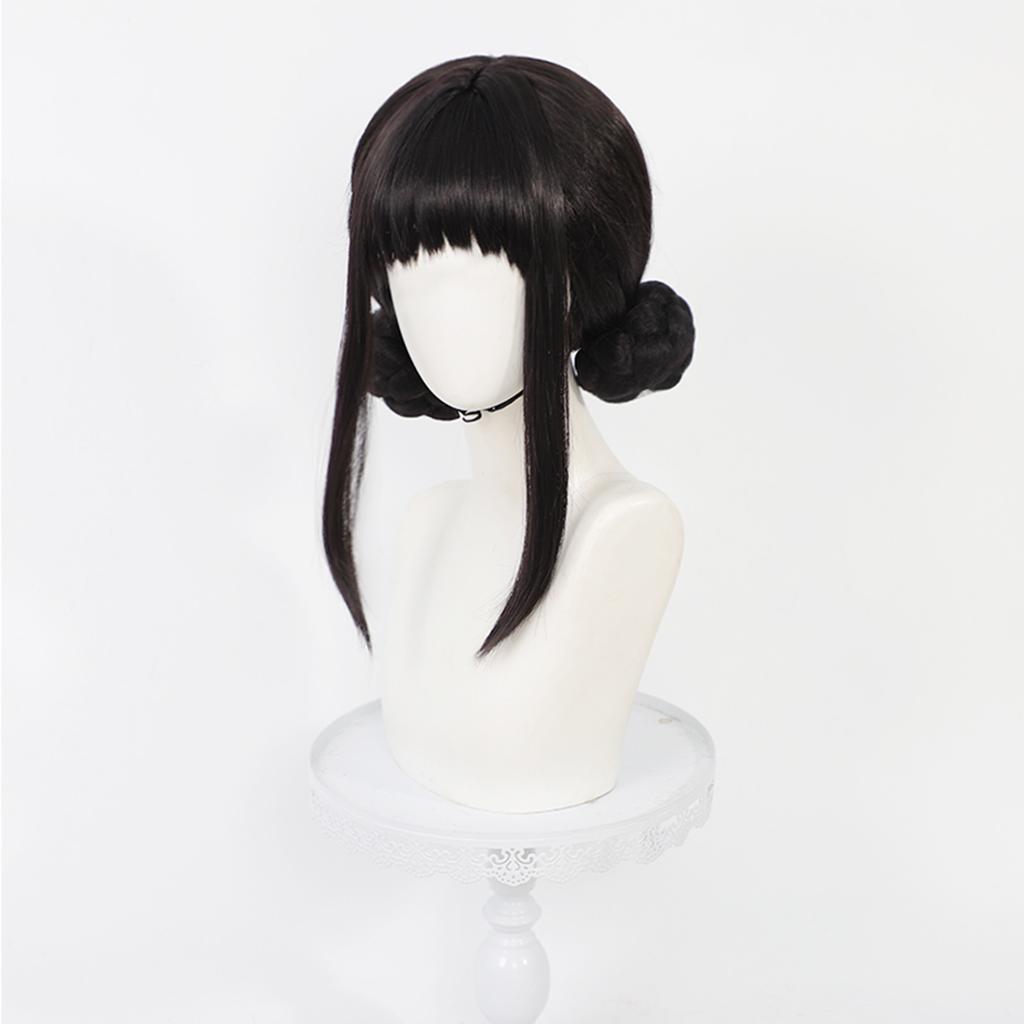 K-Pop Witch Hunter Group Zoe Cosplay  Wig Black  Heat Resistant Synthetic Cosplay Wig for Men