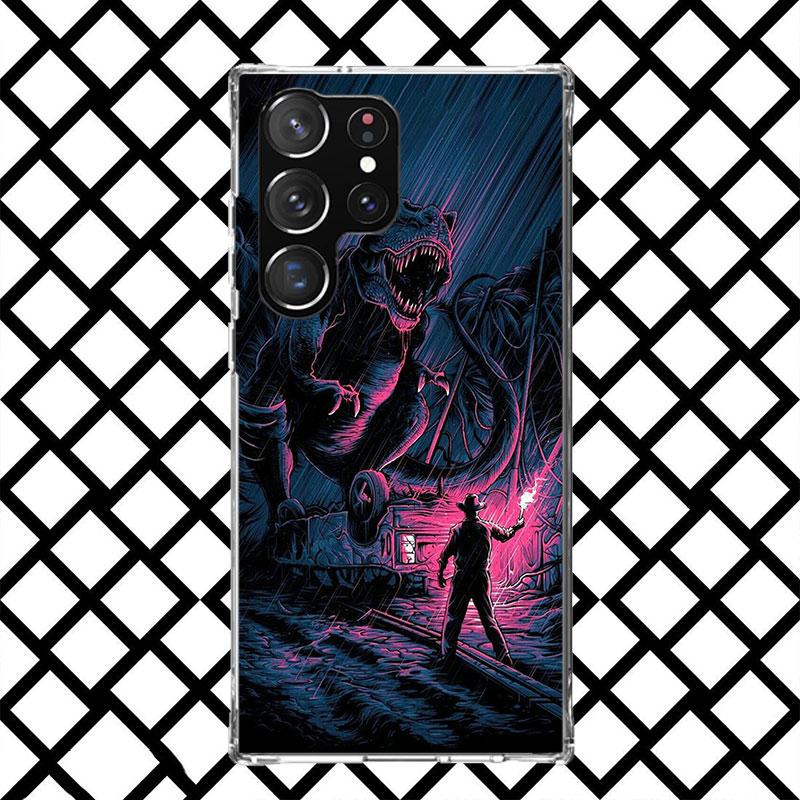 Jurassic Park Dinosaur World Phone Case for Samsung Galaxy S26 S25 Edge S24 S23 Ultra S22 Plus S21 FE S20 + Soft Cover Print Fun