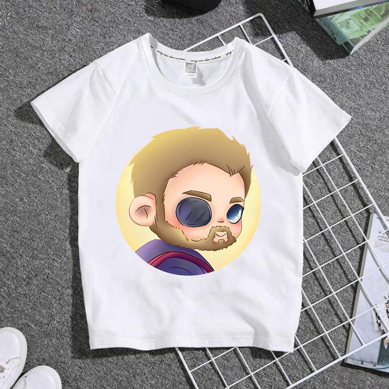 Childrens Tshirt Qversion Doctor Strange Pure Cotton Printed Round Neck Parent Child Wear Unisexs and Womens Short Sleeves