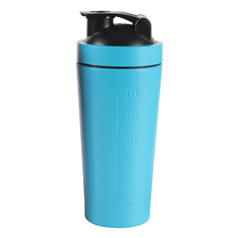 Single-Layer Stainless Steel Shaker Bottle for Protein Shakes and Smoothies - Large Capacity Sports Water Bottle