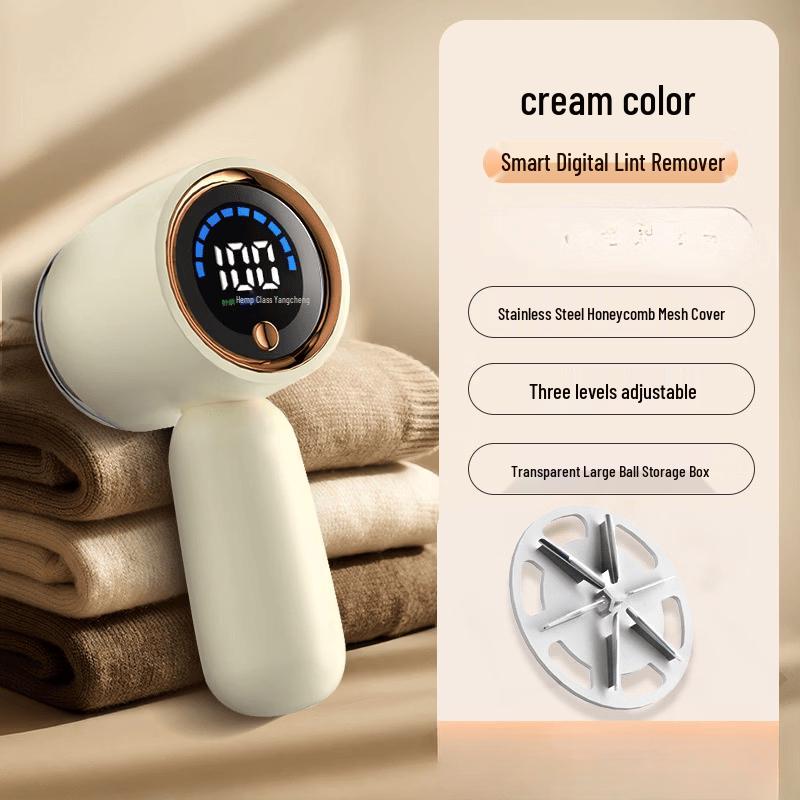 OLOEY Portable Rechargeable Digital Display Lint Remover
