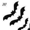 Gruselige Eingang Dekoration Halloween 3D Beleuchtete Fledermaus Wanddekoration, Abnehmbare Filz Fledermaus Aufkleber, Verschiedene Montierte Verzierungen Größe, LED Leuchtende Haftsticker