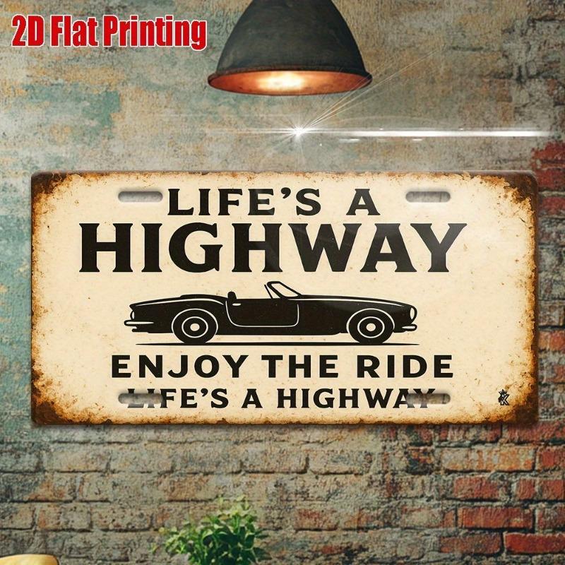 Metal Wall Sign Home Decor 15x30cm